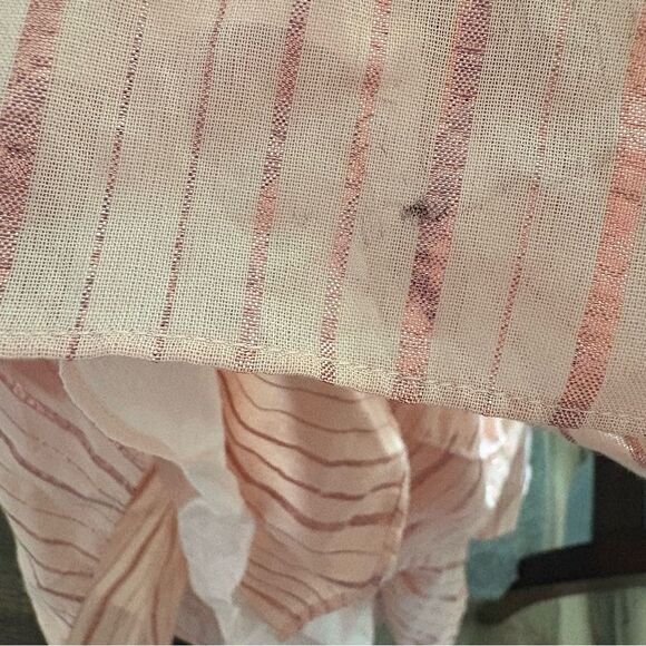 Anna Cate Women's Light Coral Smocked Ruffle Mini Dress Size M Casual Spring - Picture 7 of 7